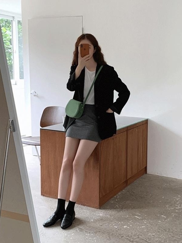 Off-white suit jacket for women petite  spring and autumn new Korean style high-end casual suit top