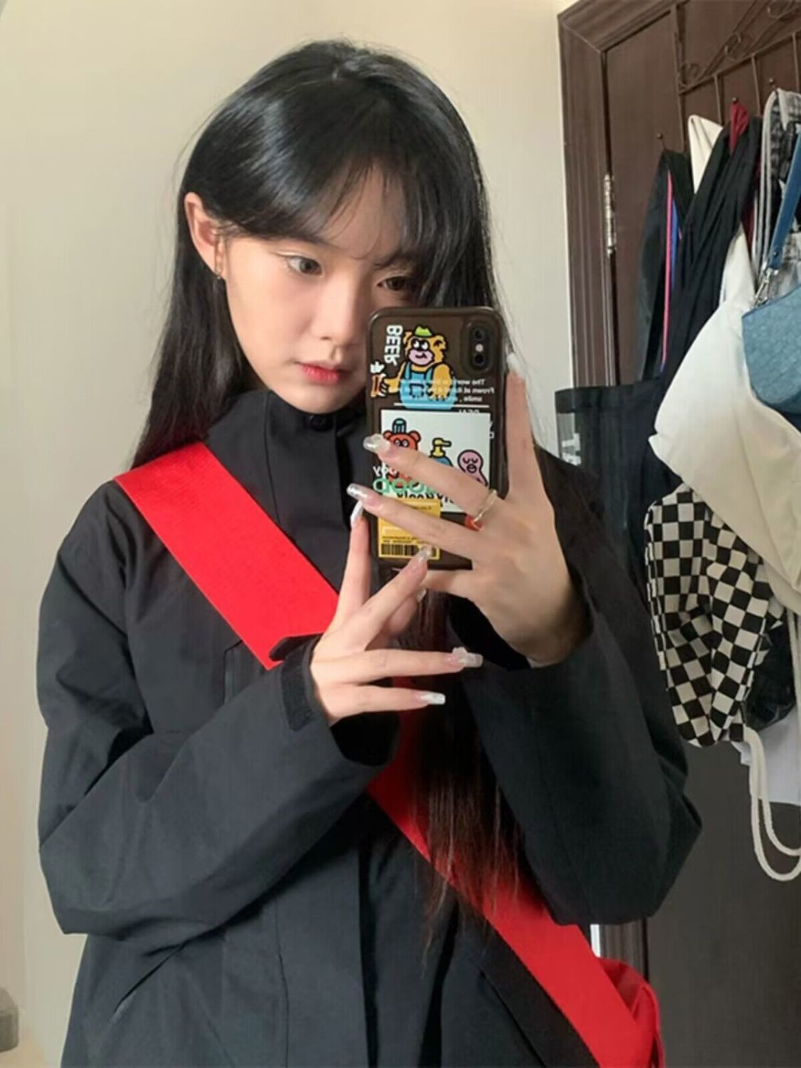 防水防風衝鋒衣外套女春秋款2023新款設計感速干戶外徒步夾克上衣