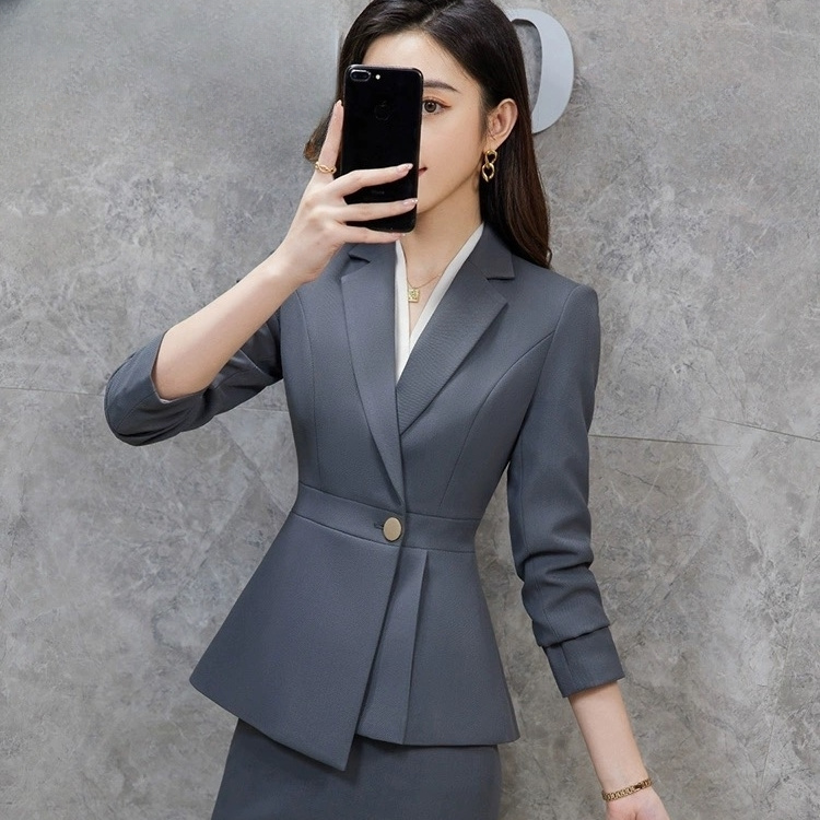 高級感西裝套裝女春秋新款氣質職業裝正裝西服外套商務工裝工作服
