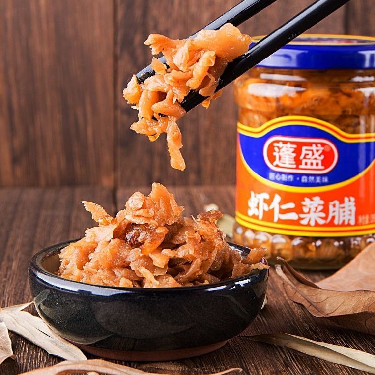 蓬盛虾仁菜脯195g正宗潮汕特产萝卜干小菜炒饭煎蛋早餐下饭开胃菜