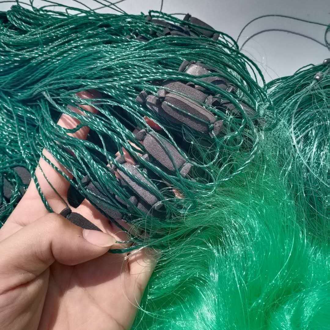 漁網粘網三層魚網絲網掛網沾網三層浮網三層沉網鯽魚網捕魚網漁具