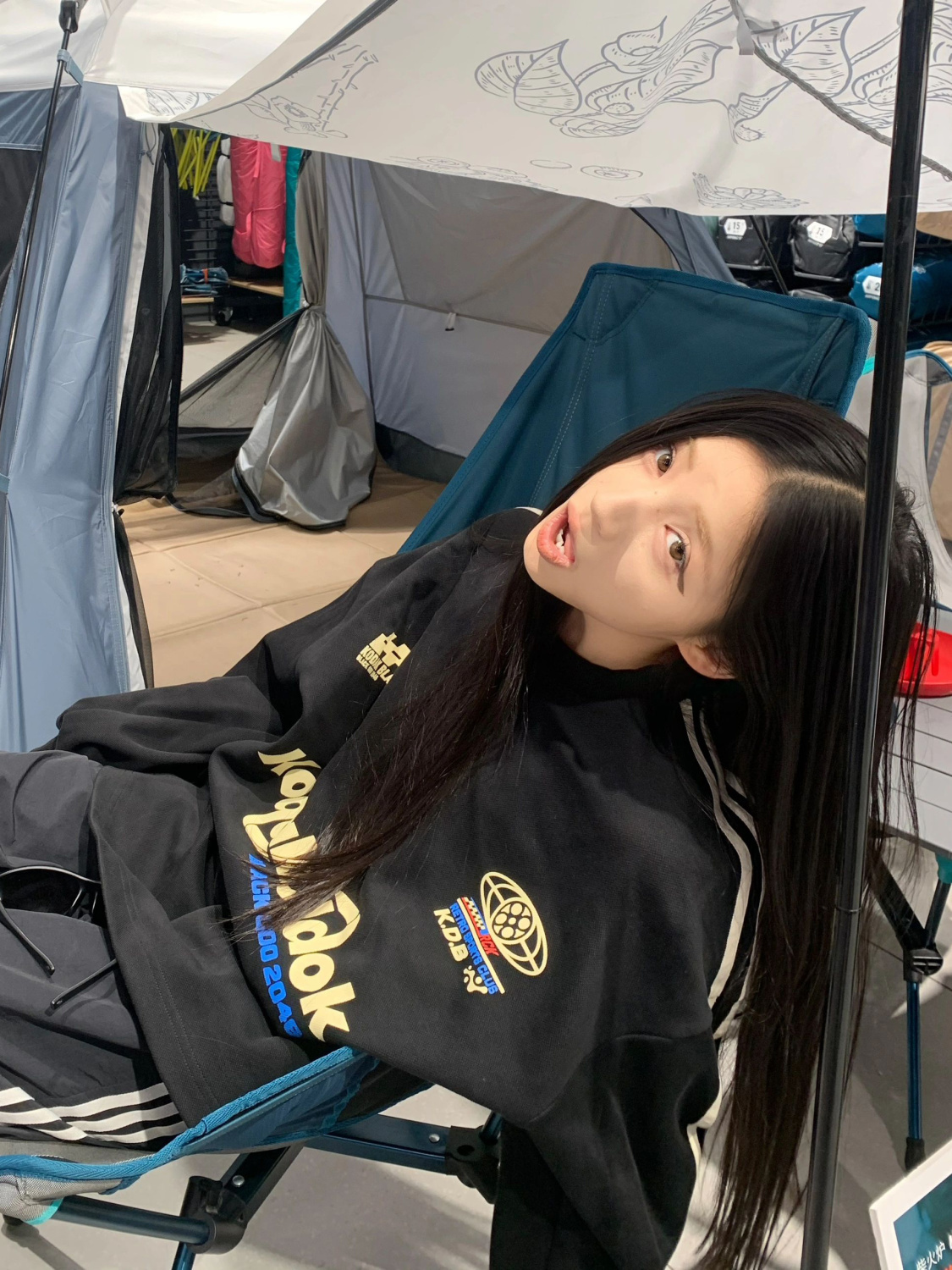 國潮牌側邊條紋字母衛衣女秋冬寬鬆oversize慵懶風百搭套頭上衣潮
