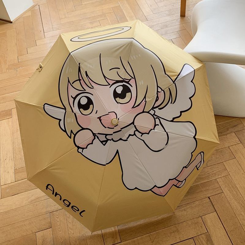 晴雨伞 折叠韩国小清新 防晒防紫外线遮阳伞女学生森系创意太阳伞