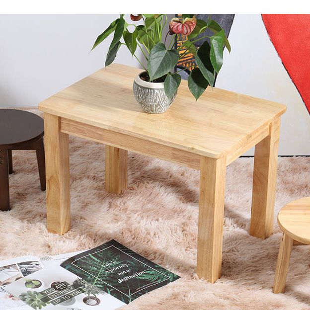 全实木小方桌简约小桌实木边几角几长方形桌胡桃色桌子茶几桌原木