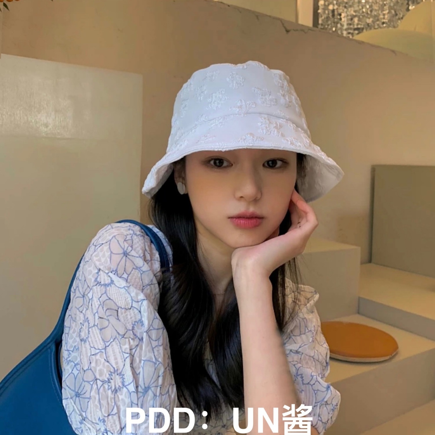 Hat women's new all-match student ins Korean version of lace flower fisherman hat fashion foreign style basin hat sunscreen spring and summer