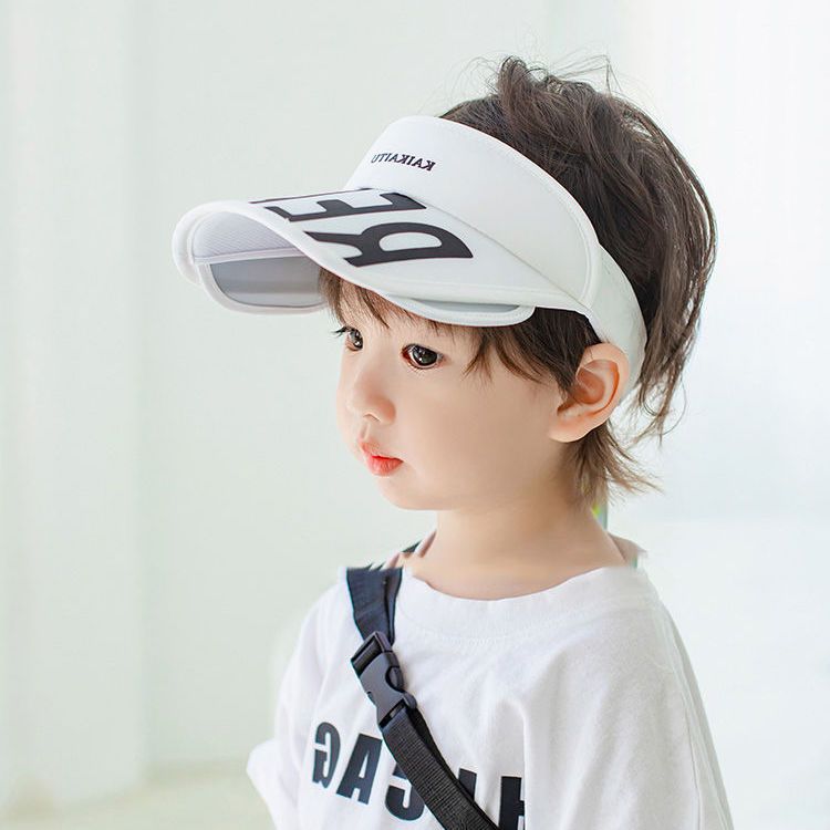 Children's sun protection hat boy baby hat summer girl sun hat retractable empty top hat UV protection sun hat