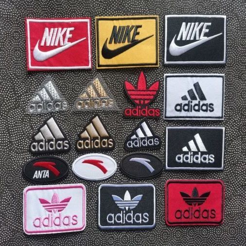 衣服t恤卫衣破洞修补装饰品牌logo图案刺绣布贴补丁贴修补带背胶