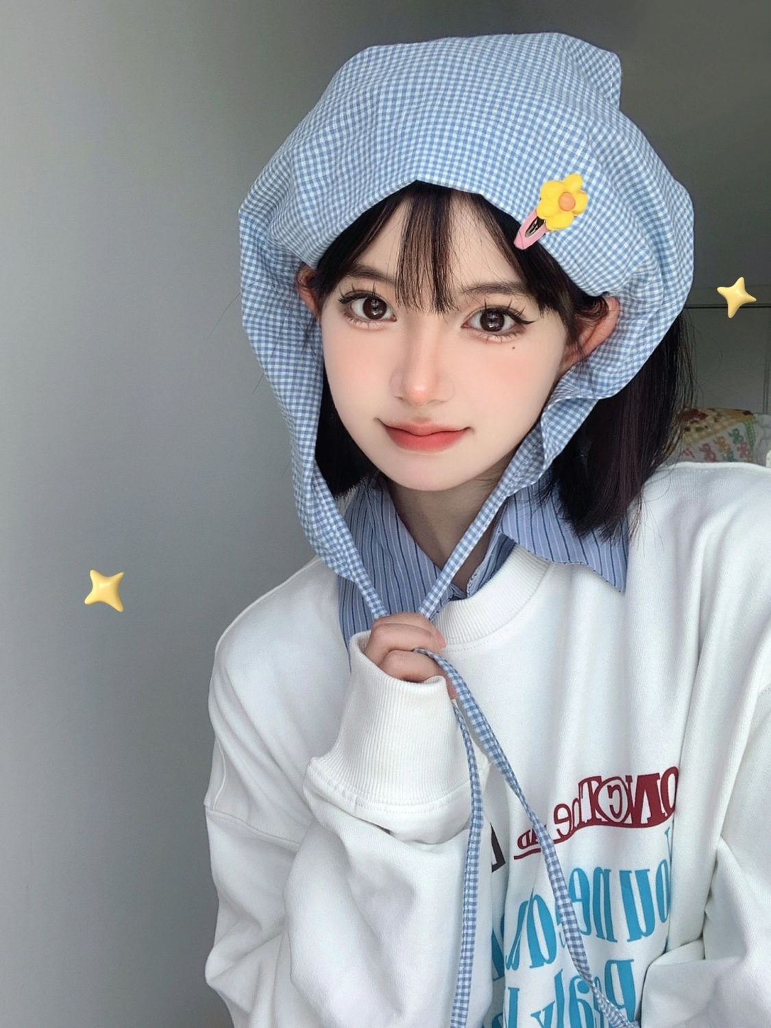 韓版hiphop白色潮牌字母套頭衛衣女春秋寬鬆oversize氣質百搭上衣