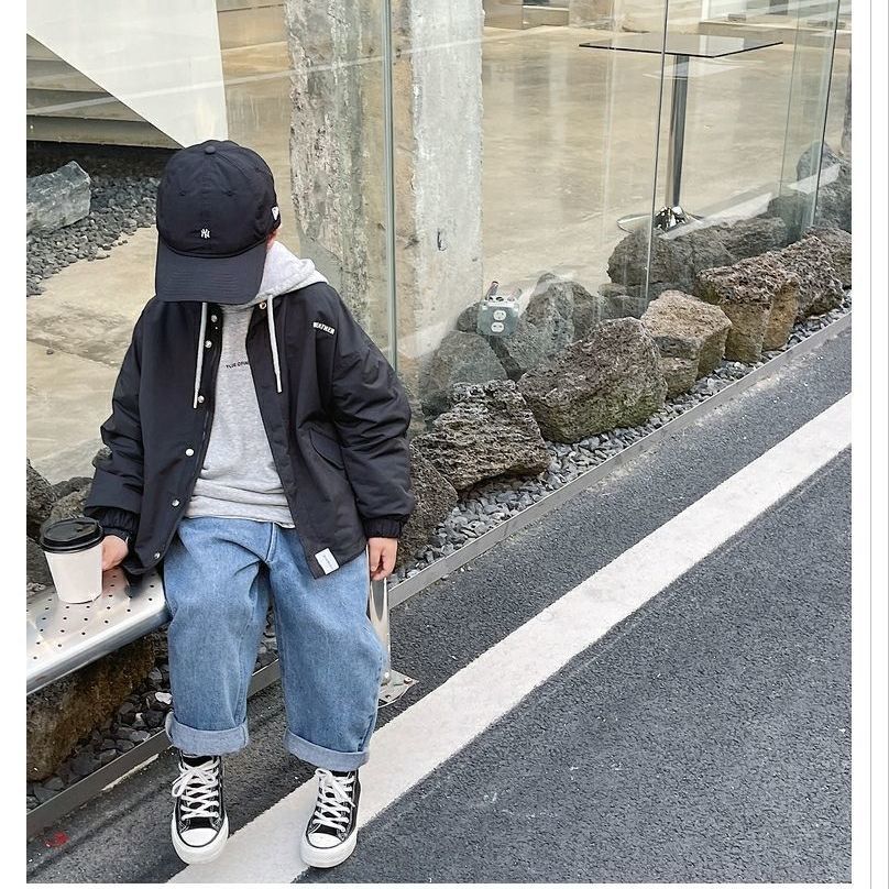 Children's clothing boys' spring and autumn clothing jeans 2023 new children's clothing autumn style boy's pants foreign style trendy baby