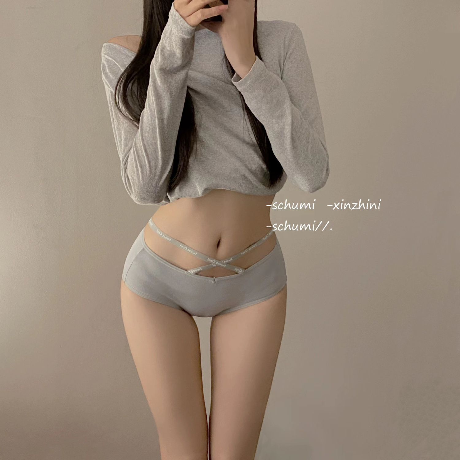 運動小蠻腰~黑色少女純棉白色內褲女夏季薄款性感中腰新款全棉