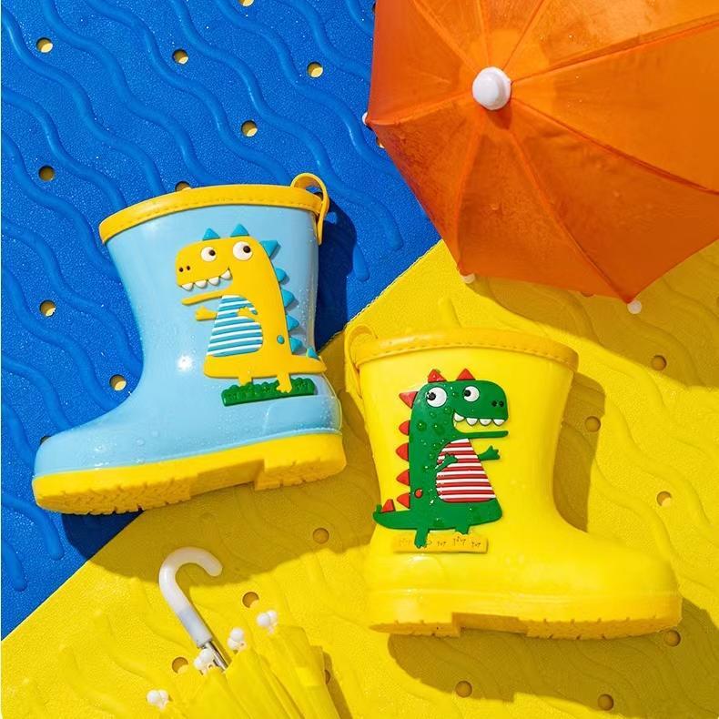 男女童防水防滑保暖加棉套鞋卡通雨靴宝宝儿童雨鞋 水靴 水鞋