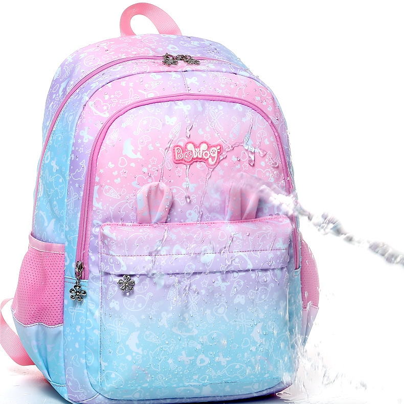 Bob Dou Primary School School Bag Girls 1-3-4-6 Grade Light Backpack School Bag 6-12 Years Old Princess Backpack Girl 5