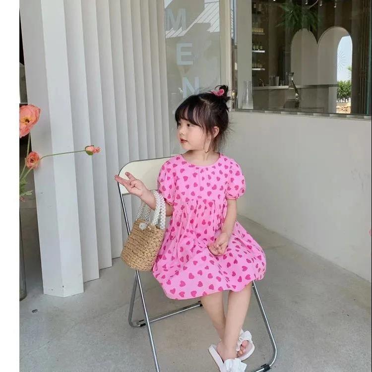 Cream KIDS girls' dress 2021 summer new children's foreign style short-sleeved princess dress baby summer skirt