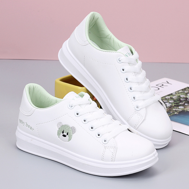 厚底小白鞋女2022爆款春秋新款百搭学生皮面休闲运动板鞋透气单鞋