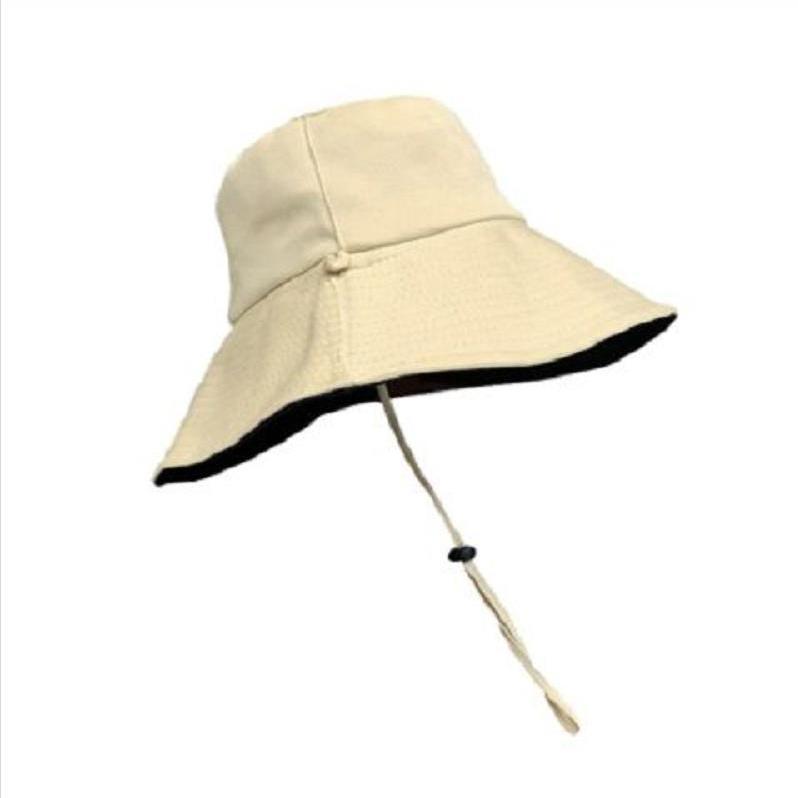 Fisherman hat for women spring and summer Korean style trendy Japanese style double-sided face-covering anti-UV hat large brim sun protection hat for men