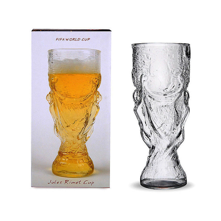 啤酒杯创意杯子大力神杯啤酒杯足球世界杯玻璃果汁杯手工扎啤杯