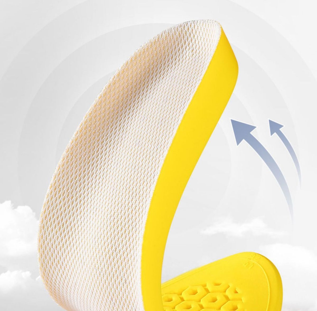 踩屎感4d运动乳胶鞋垫男女加厚久站不累军训防痛防臭超软底脚痛