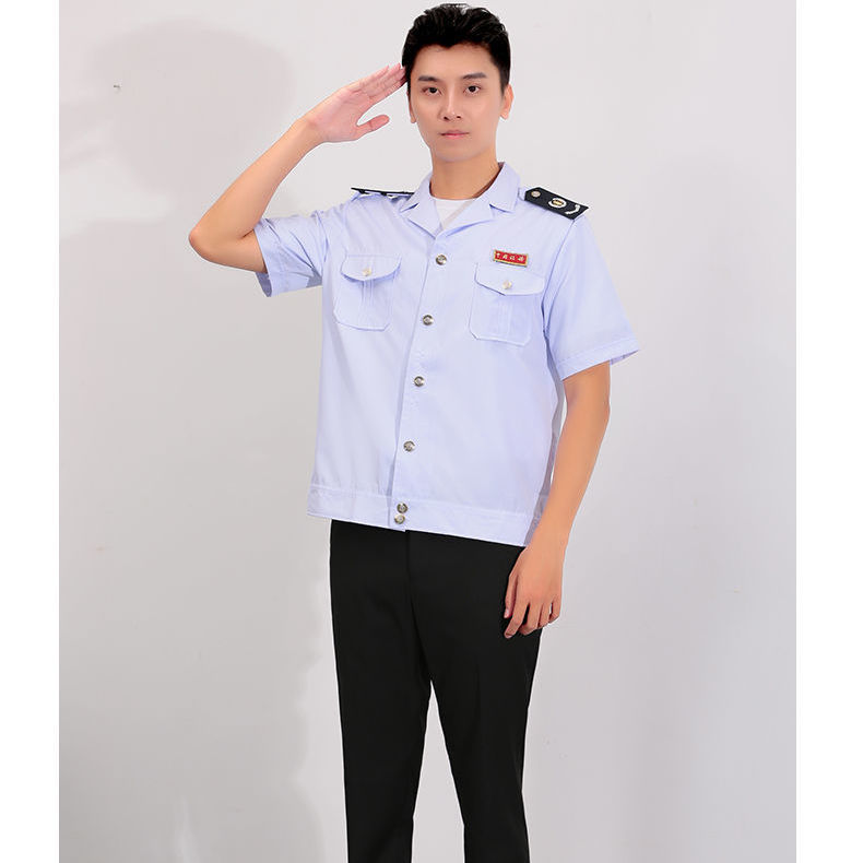 税务男士制服工作服税务局男士短袖夏季工装衬衣税务夏装税服半袖
