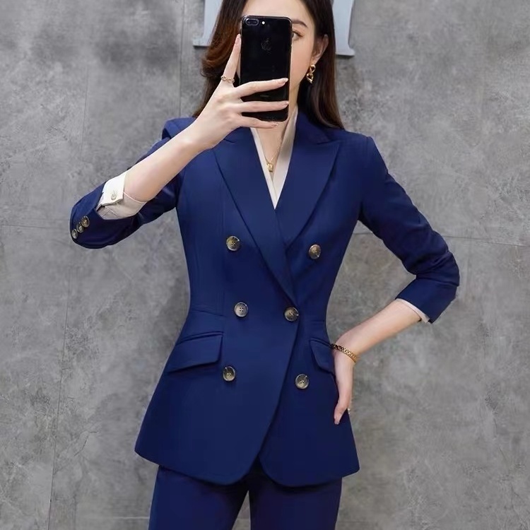職業裝女西裝套裝春秋氣質酒店經理工作服面試正裝西服工裝三件套
