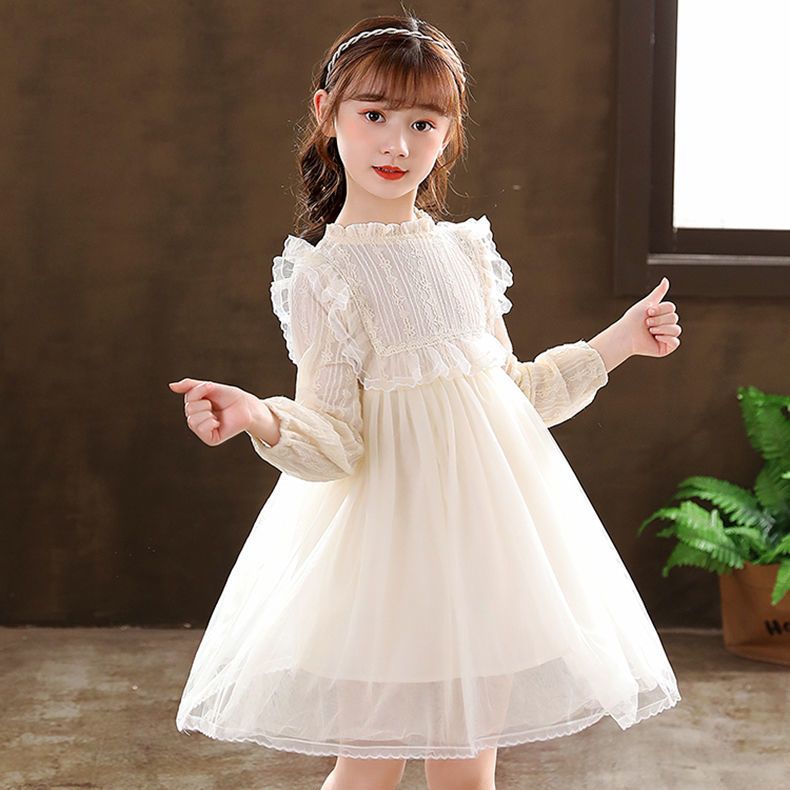 Girls dress skirt foreign style princess wedding flower girl wedding dress children host catwalk birthday piano costume