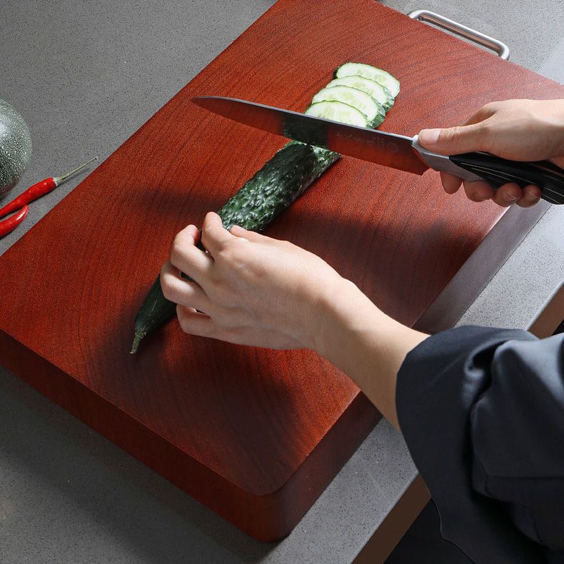 厨帮宝正宗铁木砧板切菜板抗菌防霉家用实木加厚长方形案板占刀板