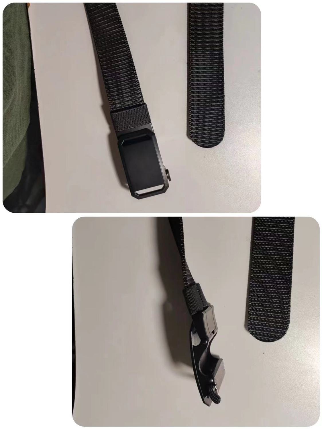 Belt for men, student automatic buckle, versatile canvas nylon belt no holes, extended function, casual workwear pants_voghion.com
