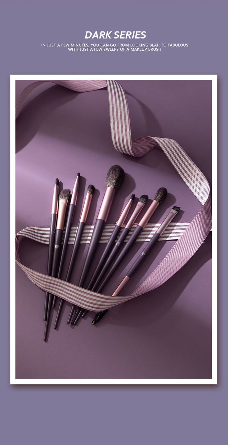 魅夜星紫5支化妆刷套装粉底刷散粉眼影刷全套美妆工具【飞哥-美妆】