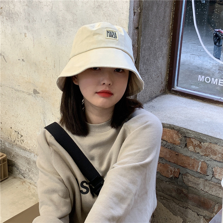 Hat female net red black fisherman hat summer Korean version all-match Japanese sunscreen sunshade face sun hat basin hat