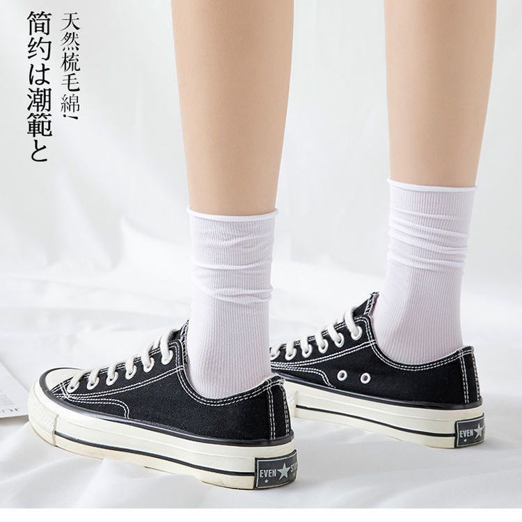 Calf socks, stockings, children's Korean version, middle tube student spring and summer ins socks, high tube JK socks, knee socks, bottom socks