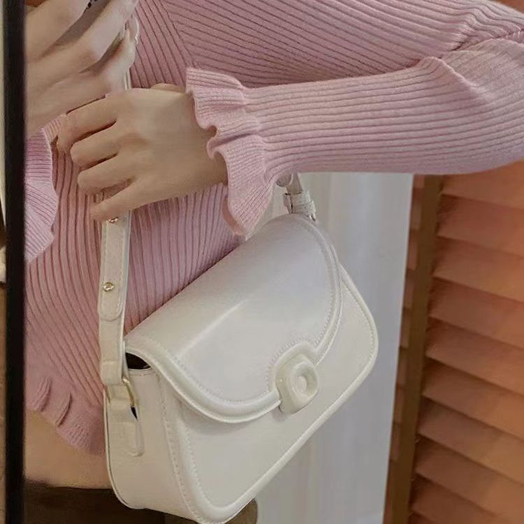 Korean saddle bag women 2023 new trendy fashion niche underarm bag all-match ins shoulder bag Messenger bag